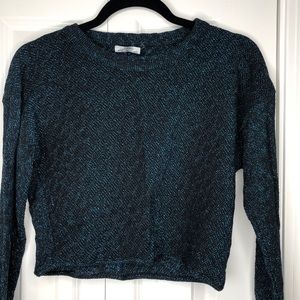 Zara long sleeve crop top sz S